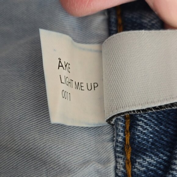 Amendi Rosie - Light Me Up High Rise Cotton Denim Stone Washed W32 L32 - Picture 11 of 16